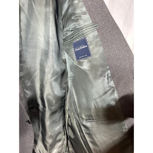 Brooks Brothers Sport Coat 48 Long Gray 100% Wool Lined Made in USA Pin Check - Picture 7 of 14